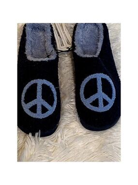 Jenni by Jennifer Moore Blue Peace Slippers - Size Various (NWT)